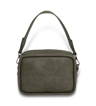 Pepe Jeans Bassy Code groene schoudertas