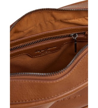 Pepe Jeans Bruine Bassy Code schoudertas
