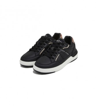 Pepe Jeans Baxter Leather Sneakers Black