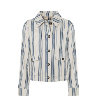 Pepe Jeans Casaco Bea branco, azul