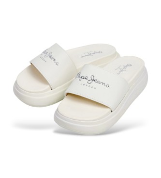 Pepe Jeans Bella Log Sandalen wit