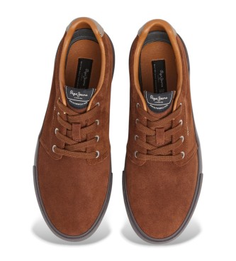 Pepe Jeans Sneakers Ben Casual in pelle marrone
