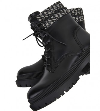 Pepe Jeans Bettle Jacki ankle boots black