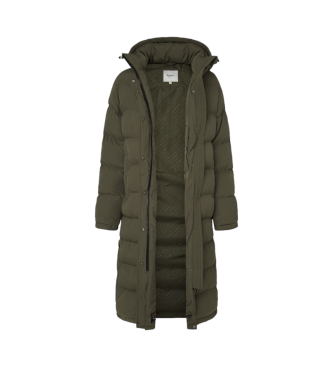 Pepe Jeans Veste longue verte Bibi