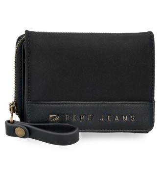 Pepe Jeans Portfel Morgan z portmonetką czarny