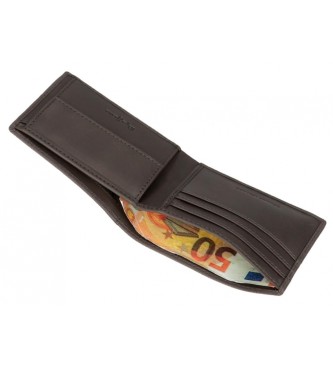 Pepe Jeans Lederen portemonnee Checkbox Grijs