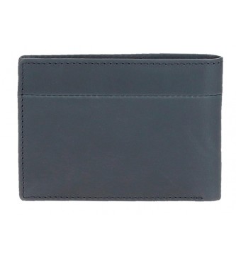 Pepe Jeans Staple Leather Wallet Navy Blue