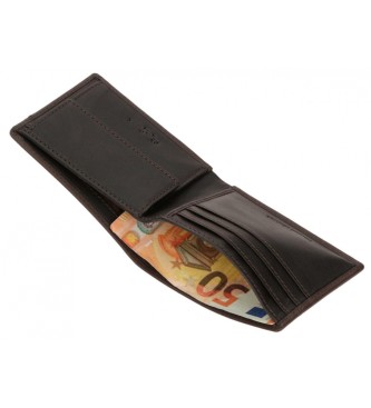 Pepe Jeans Leather Wallet Staple Brown