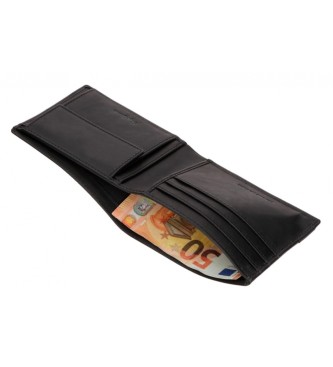 Pepe Jeans Leather wallet Topper Black