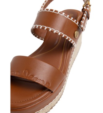 Pepe Jeans Sandales Billie Log marron