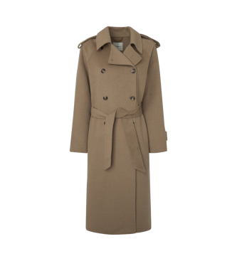 Pepe Jeans Blake Brauner Trenchcoat