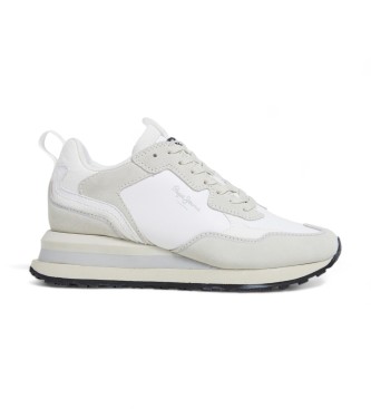 Pepe Jeans Supra Blur sapatos de couro branco