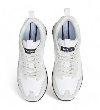 Pepe Jeans Supra Blur leather shoes white