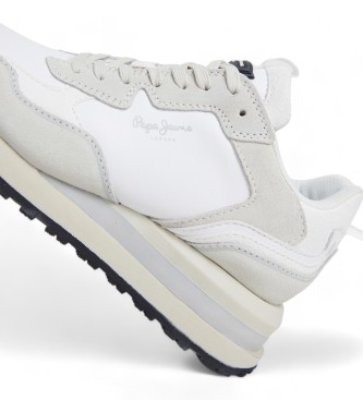 Pepe Jeans Supra Blur leather shoes white