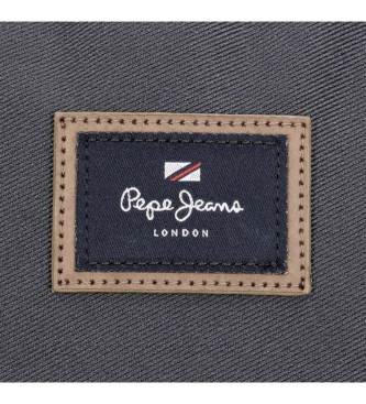 Pepe Jeans Harry handtas grijs -24,5x15x6cm