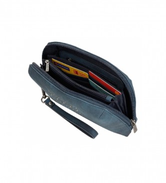 Pepe Jeans Holly navy clutch bag