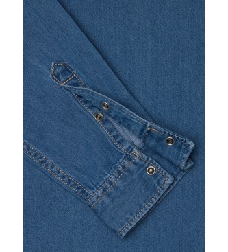 Pepe Jeans Boyfriendskjorta bl