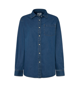 Pepe Jeans Boyfriend-skjorte bl