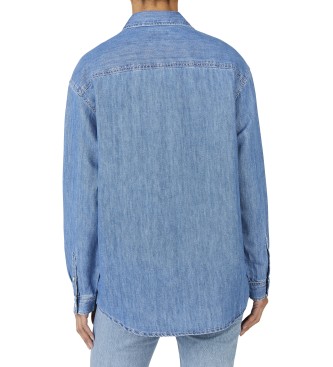 Pepe Jeans Boyfriend Hemd blau