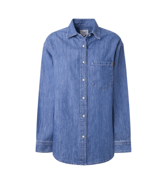 Pepe Jeans Boyfriend Hemd blau