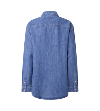 Pepe Jeans Boyfriend Hemd blau