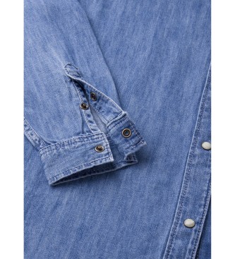 Pepe Jeans Boyfriend Hemd blau