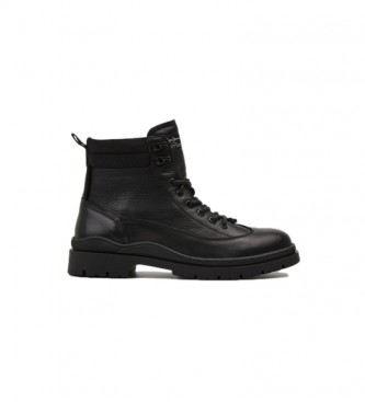 Pepe Jeans Brad Hiker Boot black leather boots