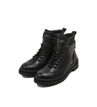 Pepe Jeans Brad Hiker Boot black leather boots