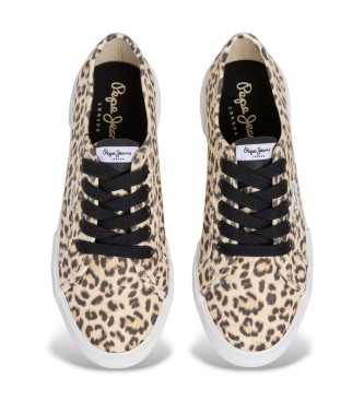 Pepe Jeans Brady Leo beige trainers