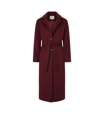 Pepe Jeans Maroon Brenda Coat