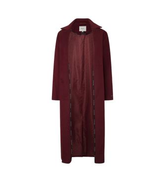 Pepe Jeans Maroon Brenda Coat