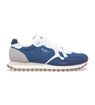 Pepe Jeans Brti-On Master leather shoes blue