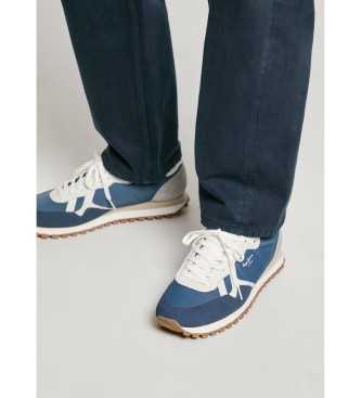 Pepe Jeans Brti-On Master leather shoes blue