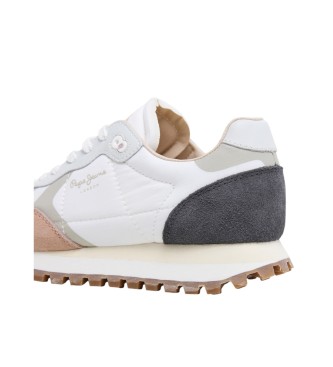 Pepe Jeans Sneakers in pelle bianca Brit-on Master