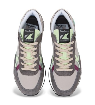 Pepe Jeans Brit Air grey trainers