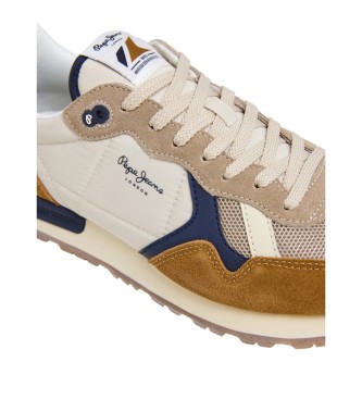 Pepe Jeans Sneakers in pelle marrone Brit Camp