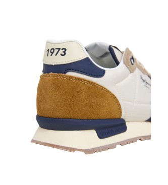 Pepe Jeans Sneakers in pelle marrone Brit Camp