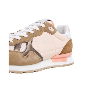 Pepe Jeans Sneakers in pelle multicolore Brit Camp