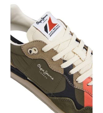 Pepe Jeans Sneakers Brit Cover in pelle verde