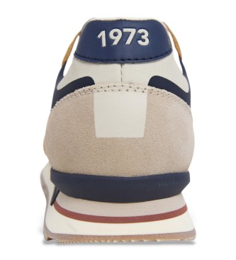Pepe Jeans Brit Cover braune Leder-Turnschuhe