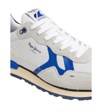 Pepe Jeans Brit Fly white leather trainers 