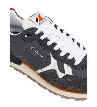 Pepe Jeans Brit Fly Leather Sneakers black