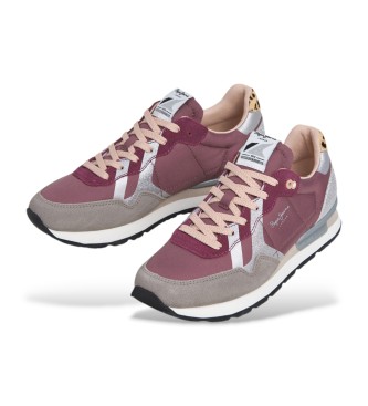 Pepe Jeans Sneakers lilla Brit Glitter