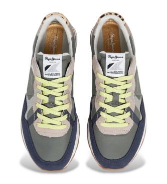 Pepe Jeans Baskets Brit Glitter vertes