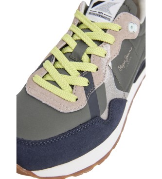 Pepe Jeans Baskets Brit Glitter vertes