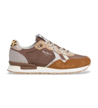 Pepe Jeans Britt Glitter brune hjemmesko