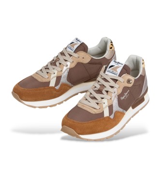 Pepe Jeans Britt Glitter brune hjemmesko