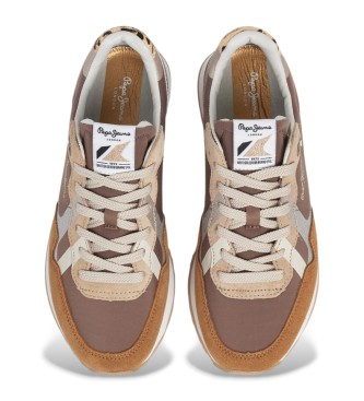 Pepe Jeans Britt Glitter brune hjemmesko