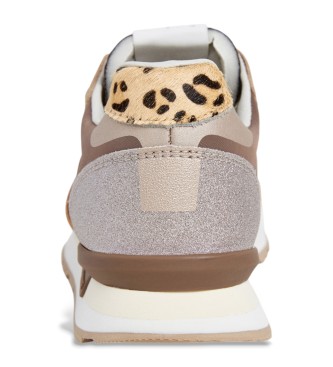 Pepe Jeans Britt Glitter brune hjemmesko