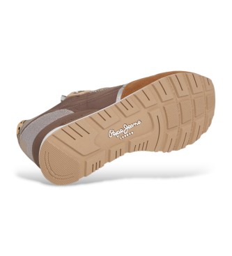 Pepe Jeans Britt Glitter brune hjemmesko